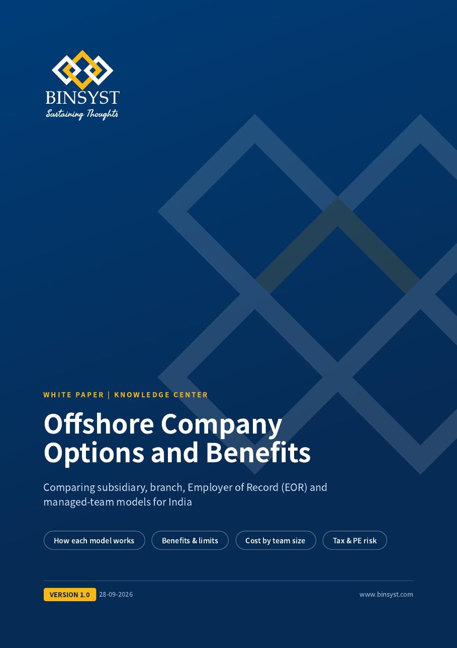 Cover of the white paper Offshore Company Options and Benefits
